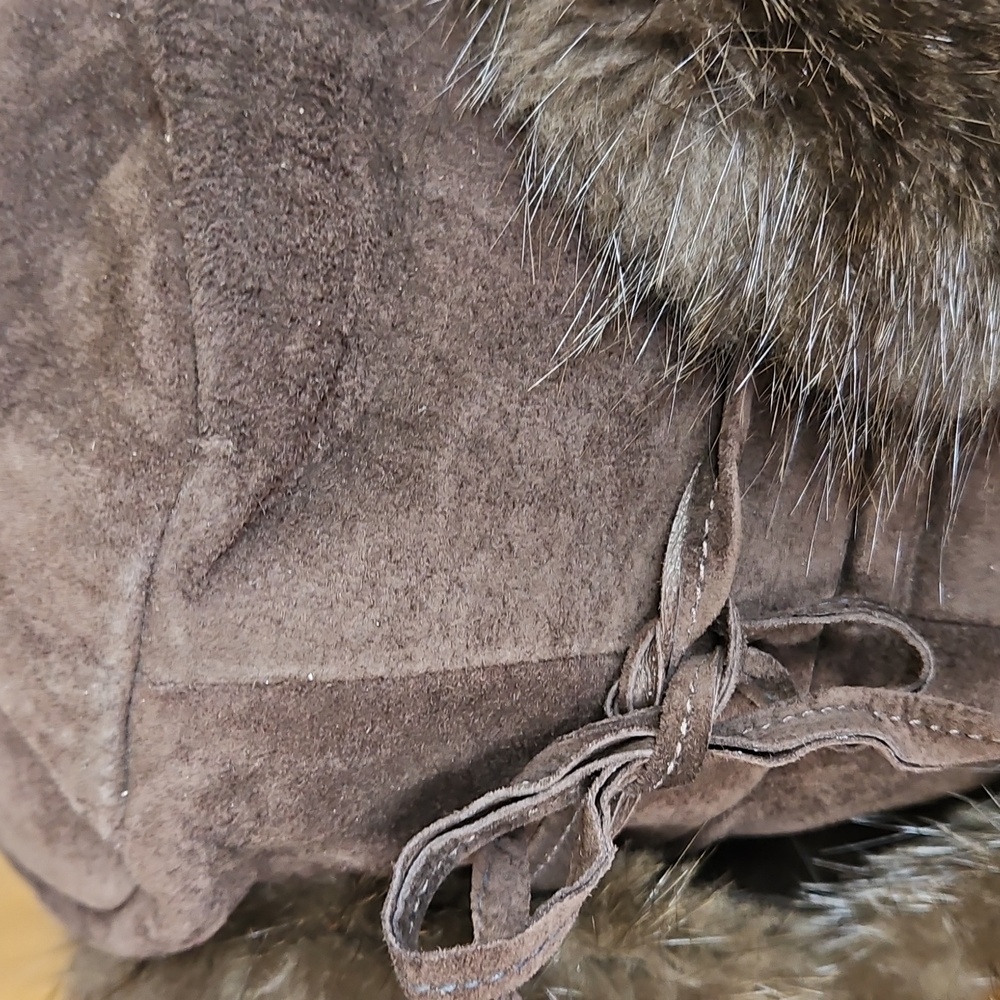 Vintage real fur russian style ushanka trapper hat - Picture 5 of 13